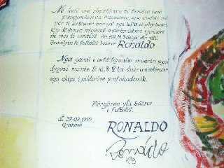 La signature de Ronaldo